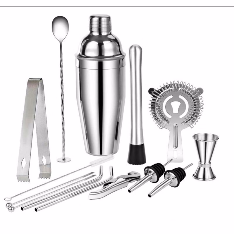 Stainless Steel Cocktail Shaker Set 22 Pcs