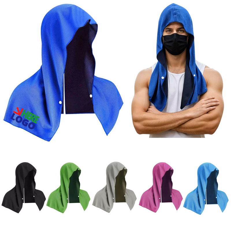 Cooling Hoodie Towel for Neck and Face