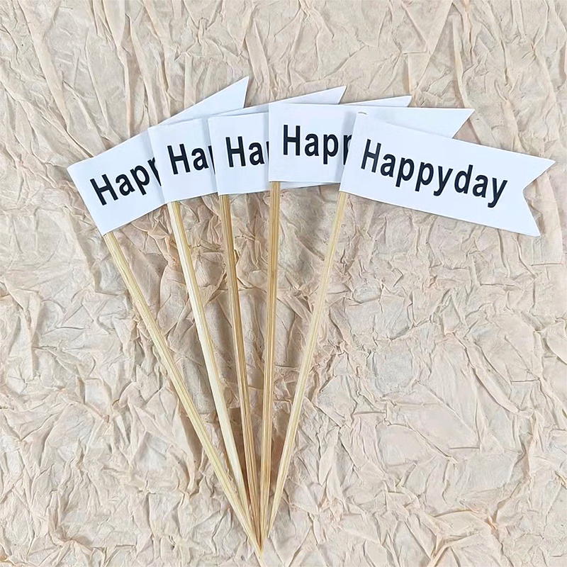 Personalized Mini Food Picks & Party Label Flags for Catering
