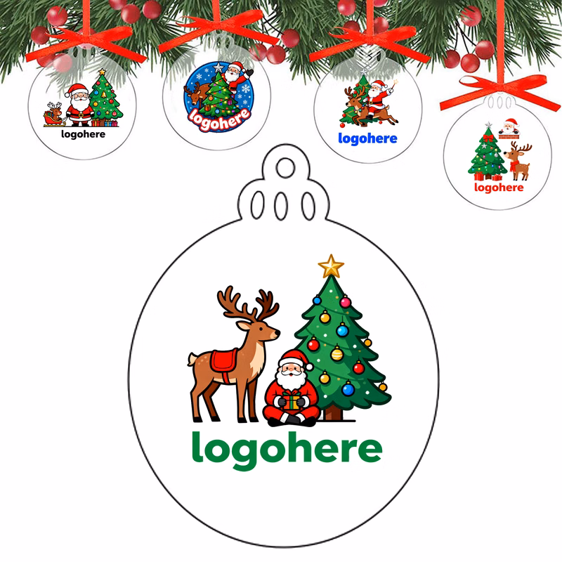 Custom Printed Christmas Tree Ornament