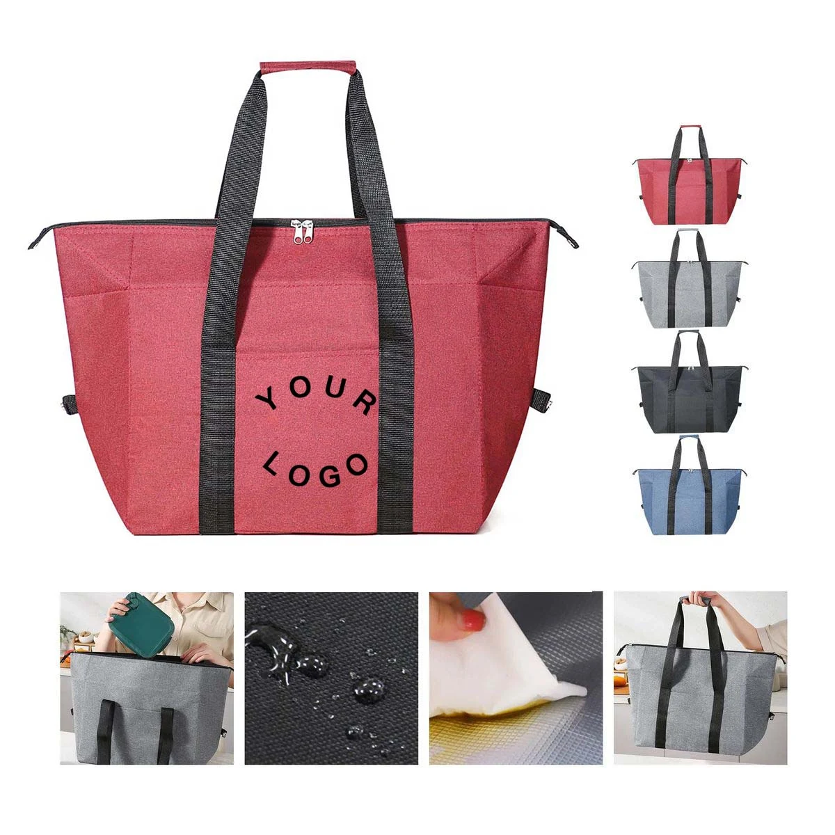 Oxford Fabric Cooler Bag with Aluminum Foil Lining 1