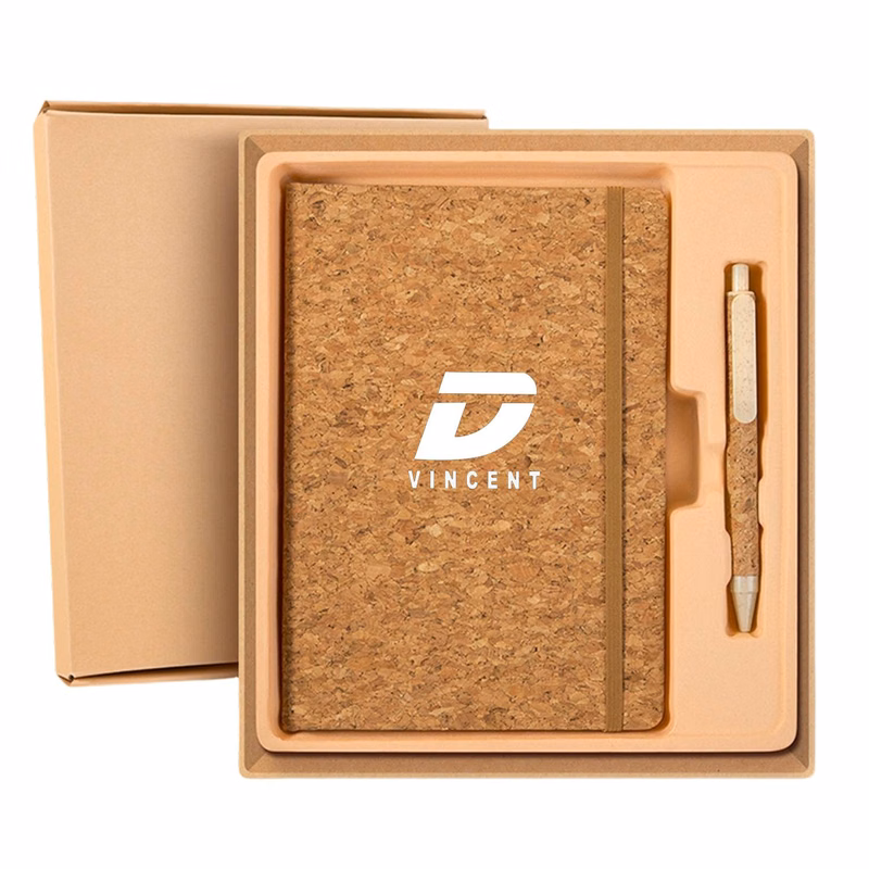 Straw Notebook Pen Set