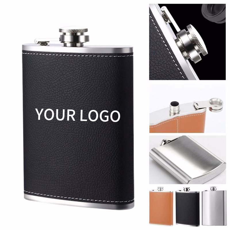 Stainless Hip Flask with Debossed Logo