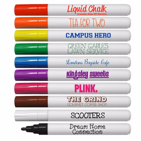 Liquid Chalk Erasable Wipe Off Markers
