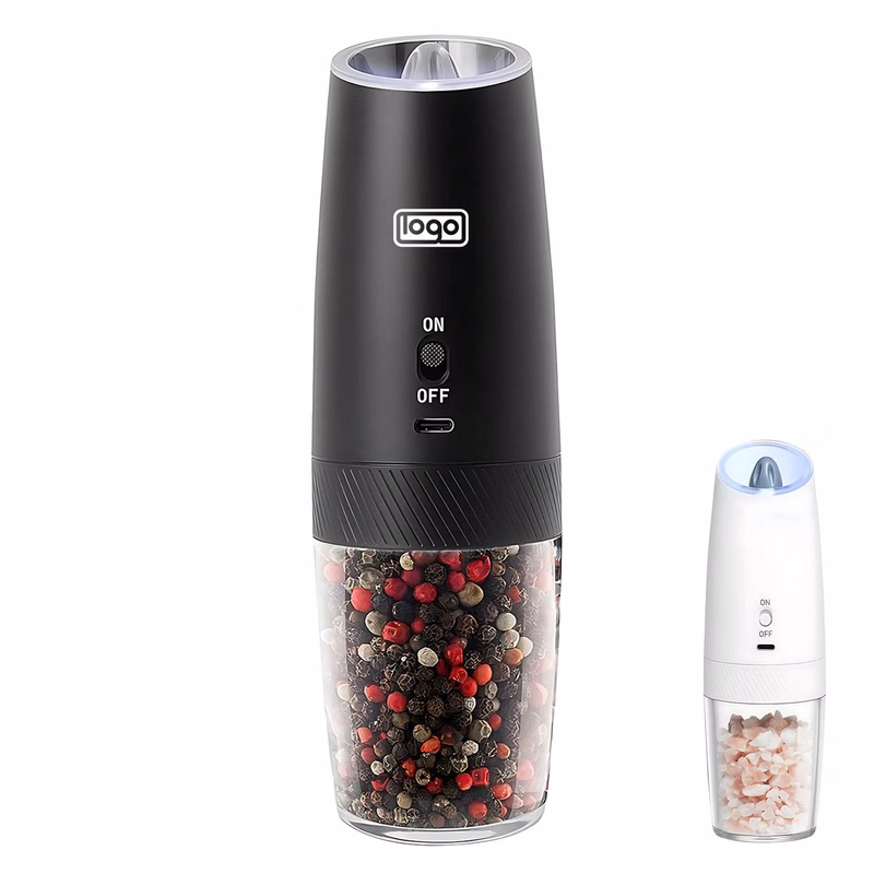 Mini Smart Gravity-Sensing Electric Salt and Pepper Grinder