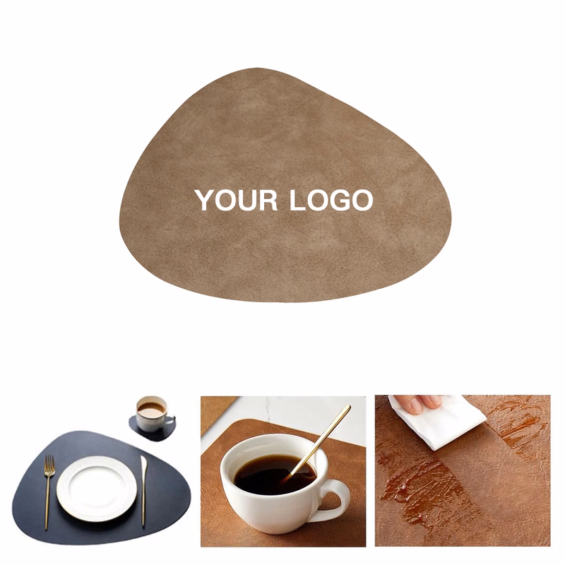 Stain Resistant Leatherette Coaster for Desks