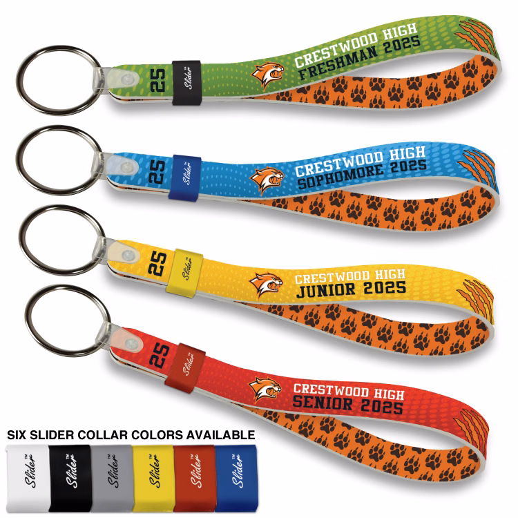 Slider Wristband Key Tag - Full Color