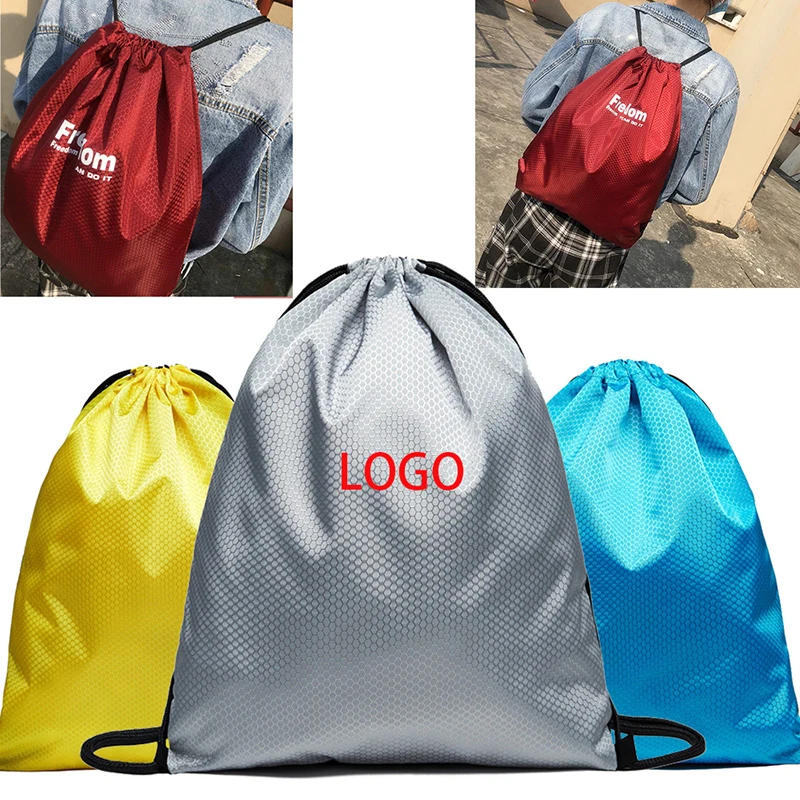 600D Football Material Drawstring Sports Bag 1