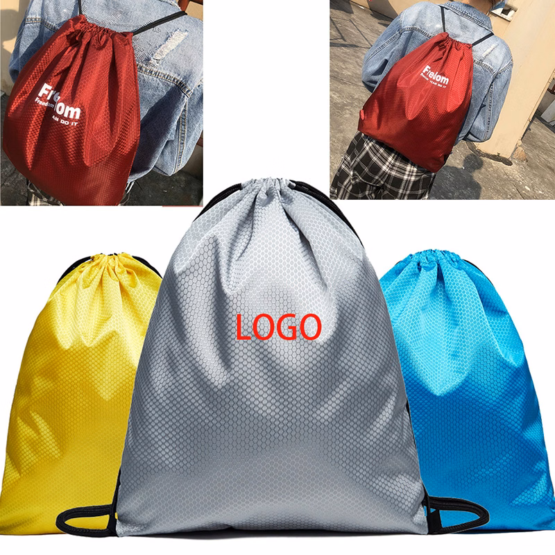 600D Football Material Drawstring Sports Bag