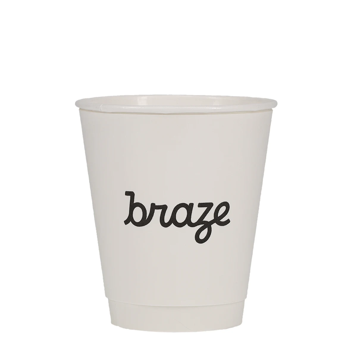 12 oz Paper Cup Insulated White Tradition Print 1