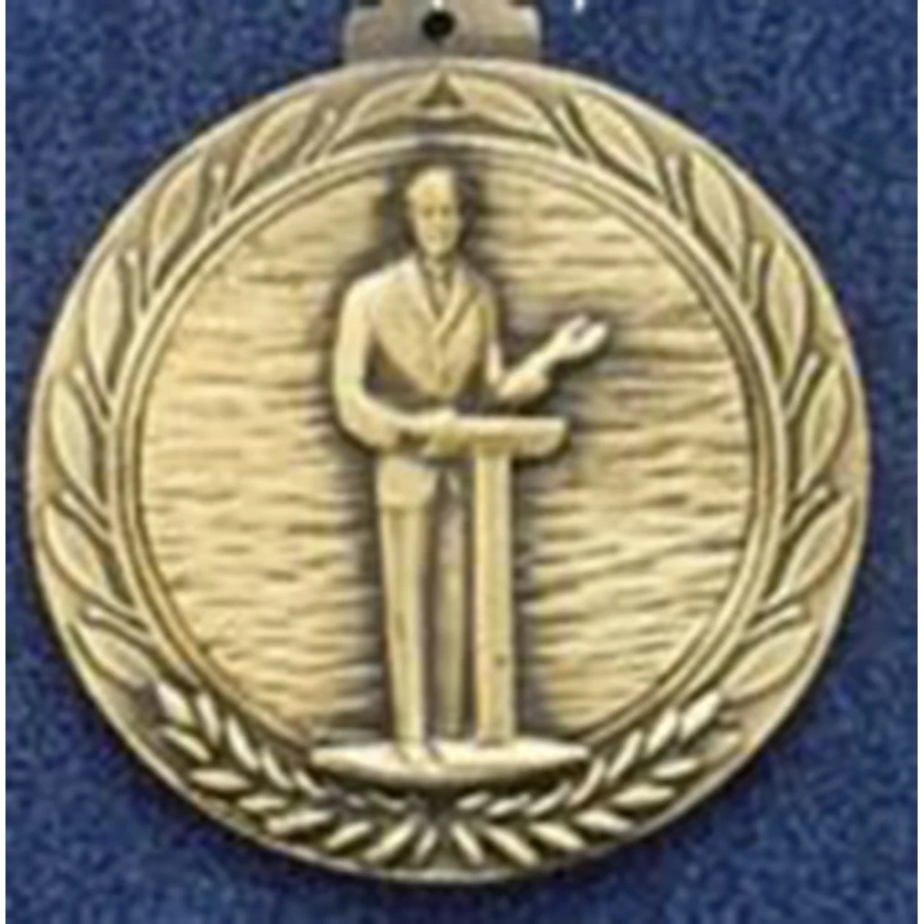 2.5" Stock Cast Medallion (Public Speaking) 1