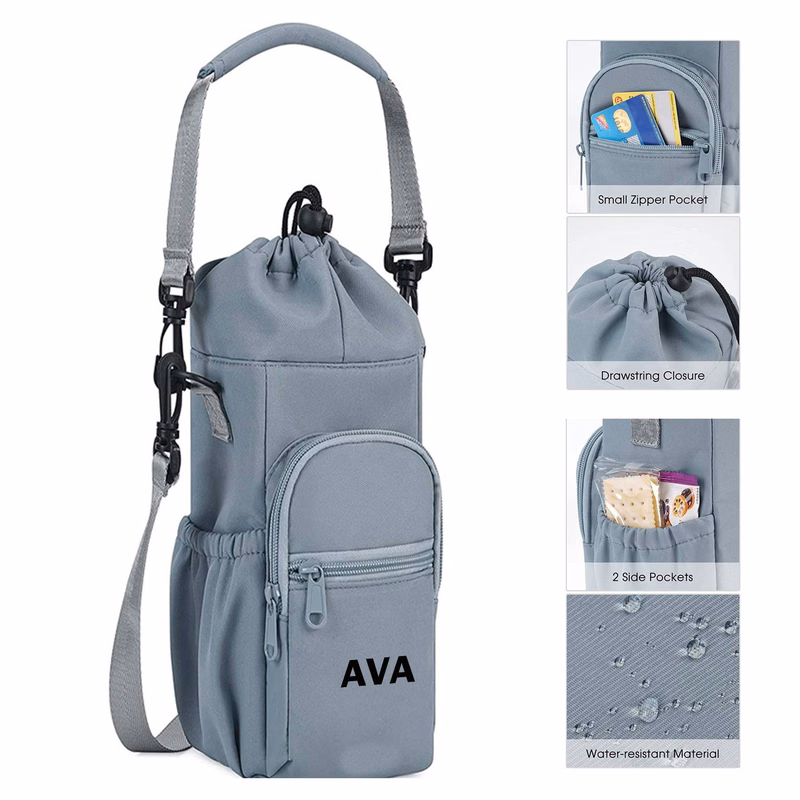 Outdoor Crossbody Water Bottle Holder Bag
