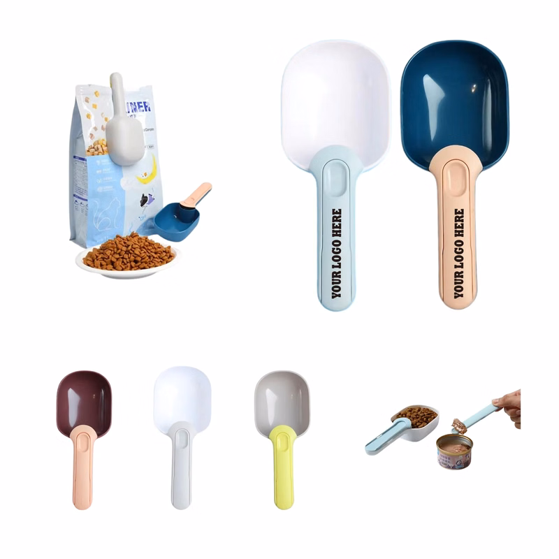 Cat Dog Spoon Pet Food Scoops With Clip MOQ50