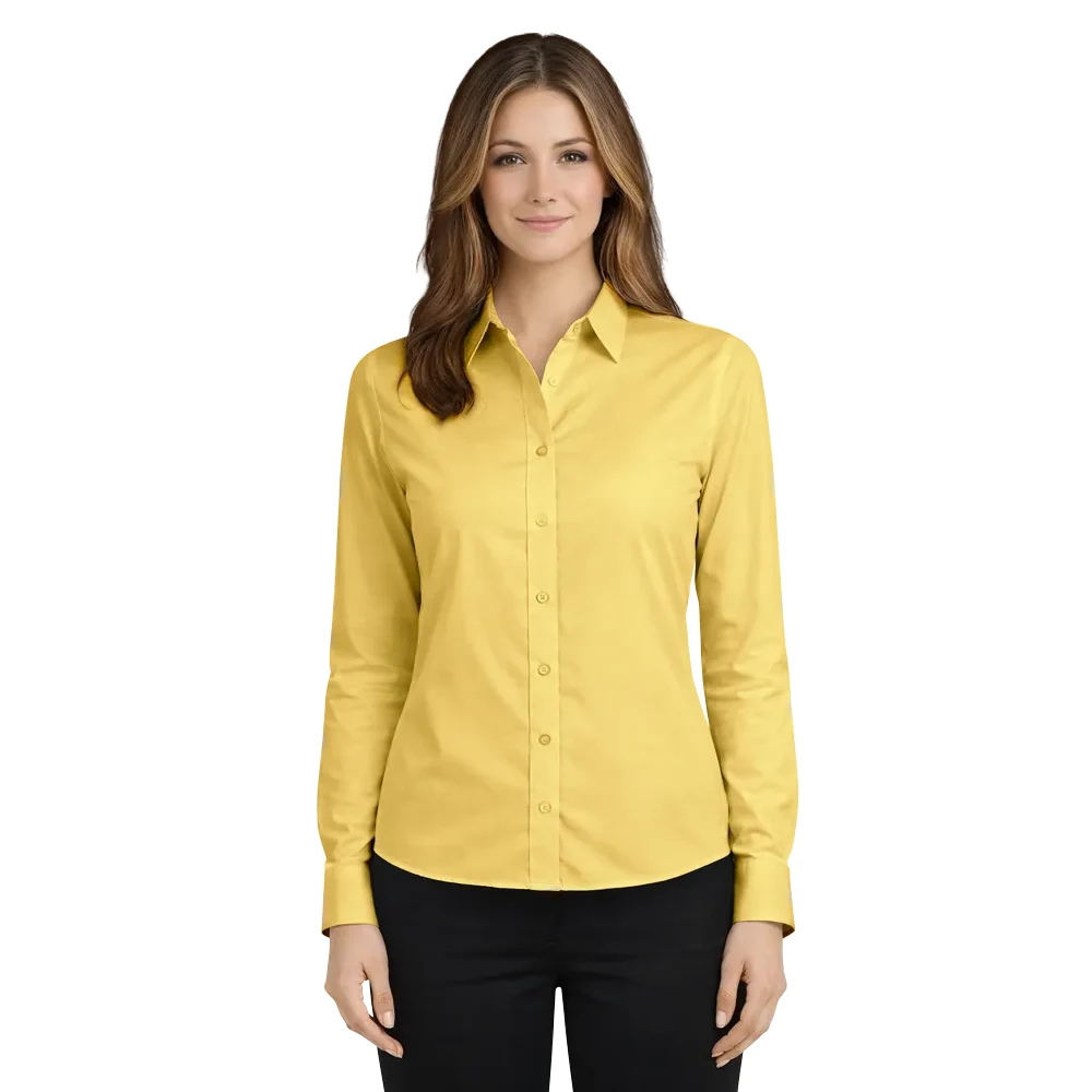Ladies' L/S Value Poplin Shirt 1
