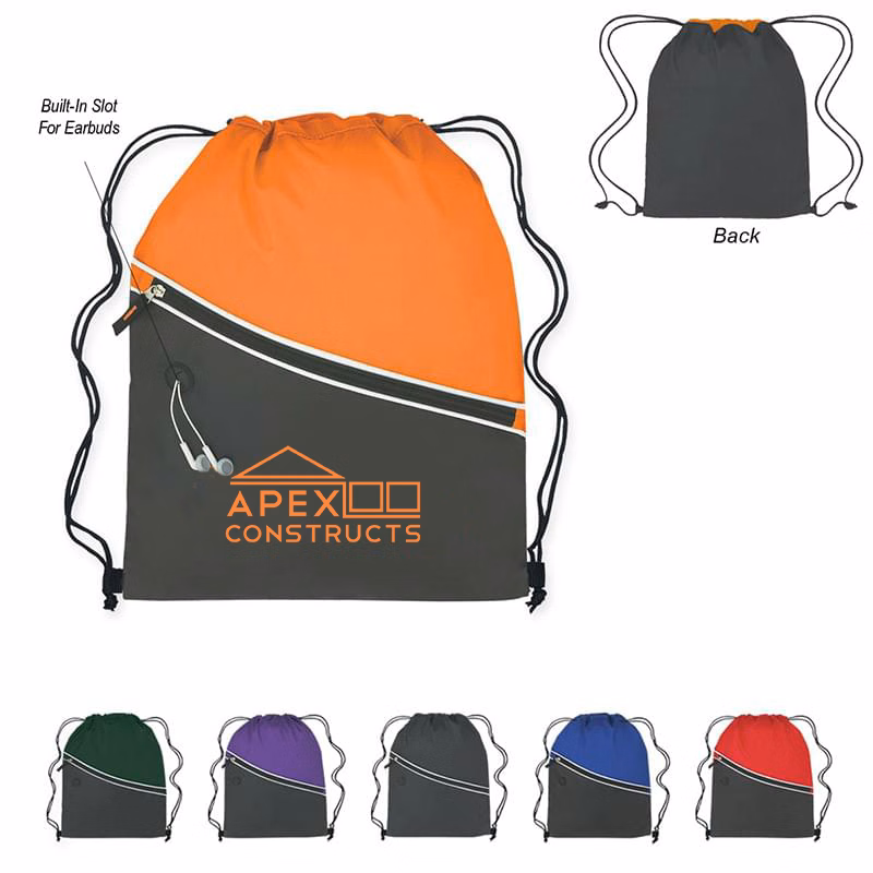 Bicolored Drawstring Pack