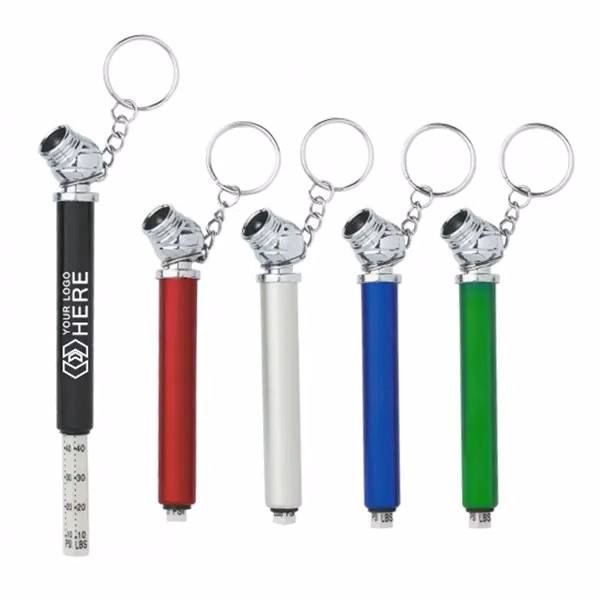 Promotional Mini Tire Gauge Keychains