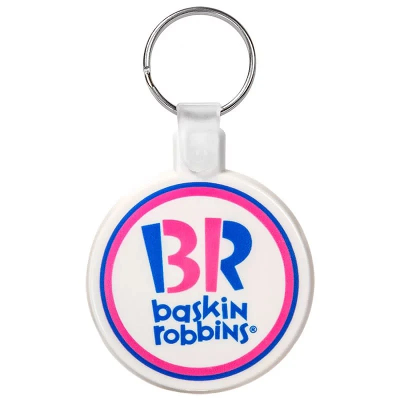 Circle Soft Plastic Keychains 1
