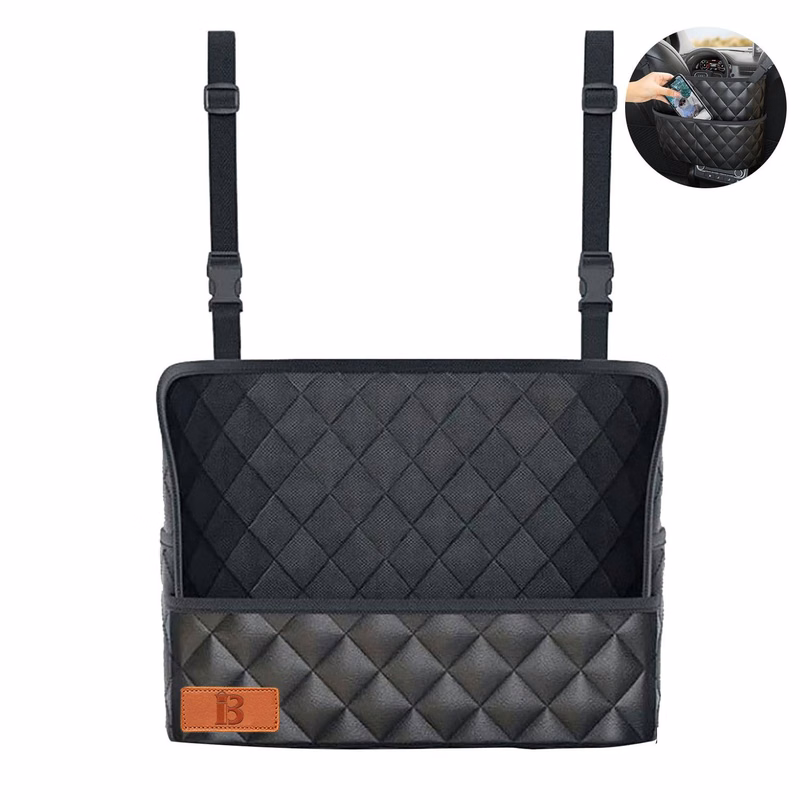 Pu Leather Car Seat Back Storage Bag