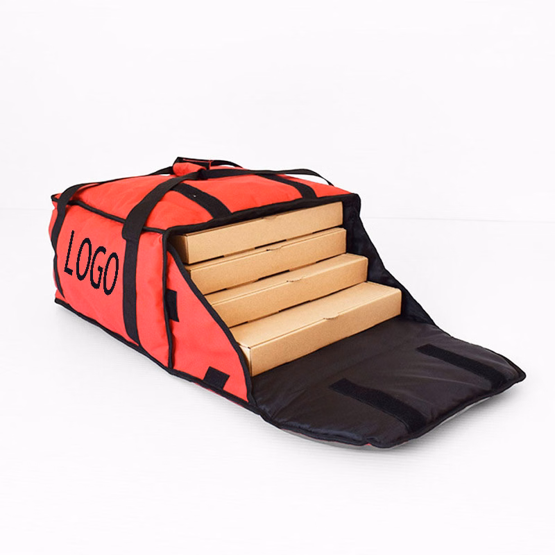Insulated Pizza Delivery Bag Commercial Food Warmer Carrier Bag 17x 17x 9"