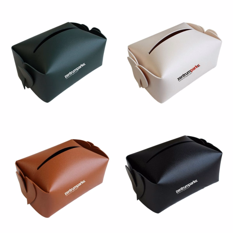 Rectangular PU Leather Tissue Box Cover