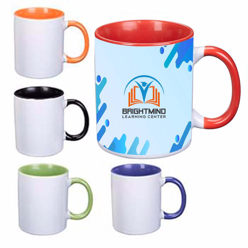 11 oz. Colorful Dye Blast Mug for Full Color Imprint