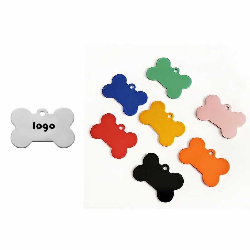 Pet ID Tags With Bone Shaped