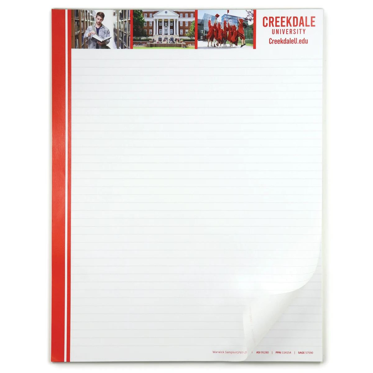 8.5" x 11" Scratch Pad - 25 Sheet w/Bleed 1