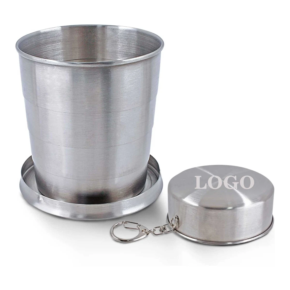 5 oz Stainless Steel Folding Camping Cup 1