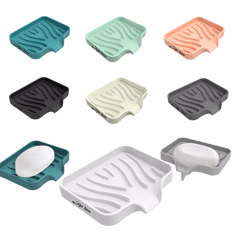 Non-Slip Silicone Draining Soap Holder
