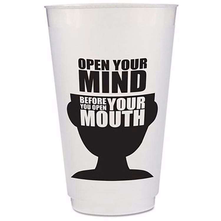 Unbreakable Translucent 24 oz. Frost-Flex cup