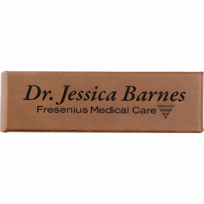 6 1/2" x 2" Dark Brown Leatherette Double Pen Case