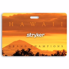 Full Color Write On Tag w/ Flexible Plastic Loop Strap (Rectangle 2.5"x3.75")