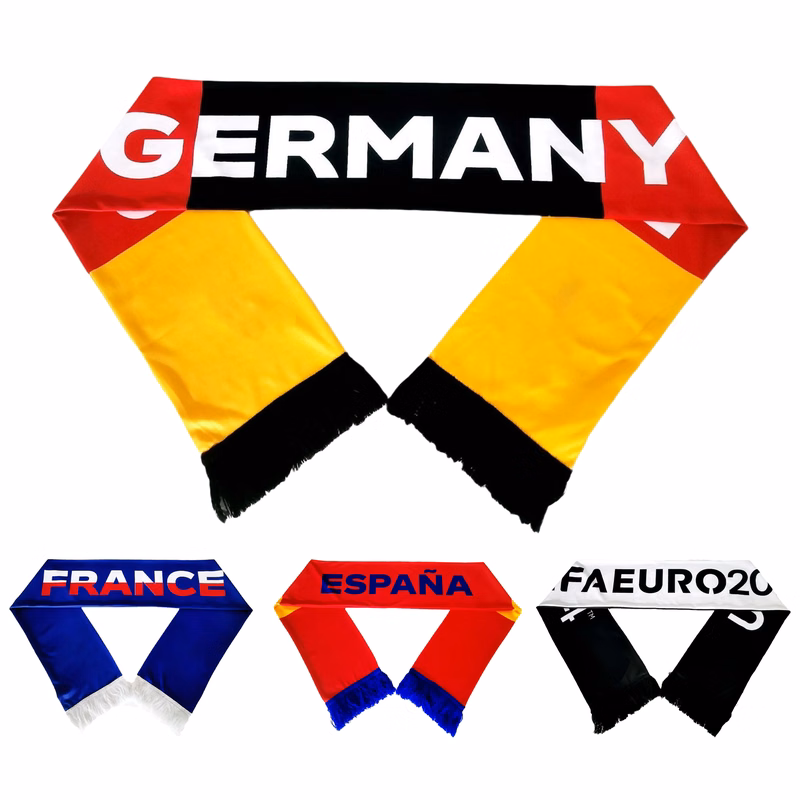 Customizable Football Club Scarf With Tassels