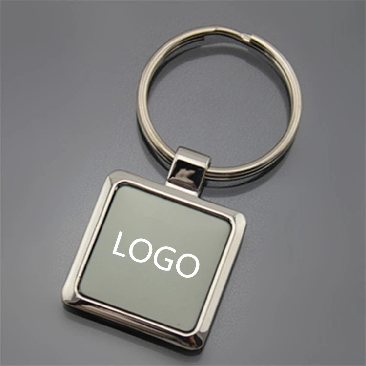 Square Zinc Alloy Key Chain 1