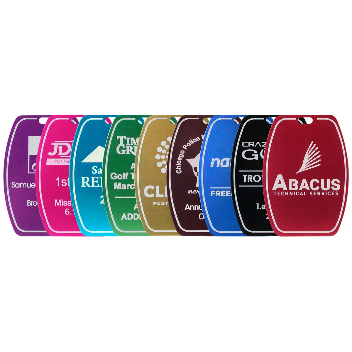 Laser Engraved Bag Tags 1