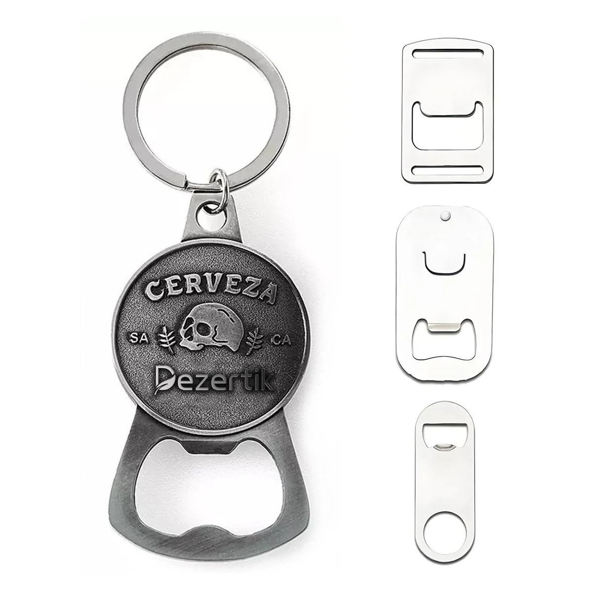 Painted Double-Sided Three-Dimensional Metal Bottle Opener 1