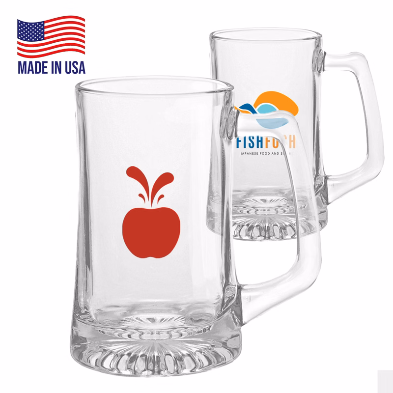 14 oz. USA Made Luminarc Customized Sports Mugs.