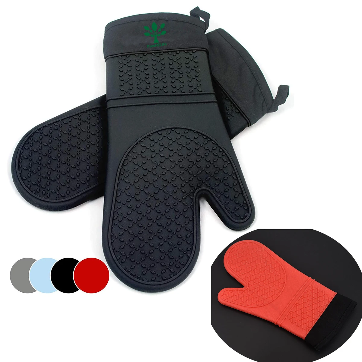 Silicone Oven Hot Mitts Gloves 1