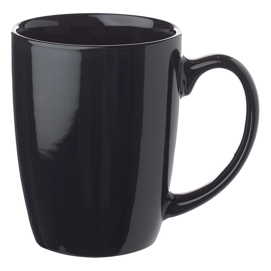Ceramic Solid Color Curved Mug, 12 oz. 1