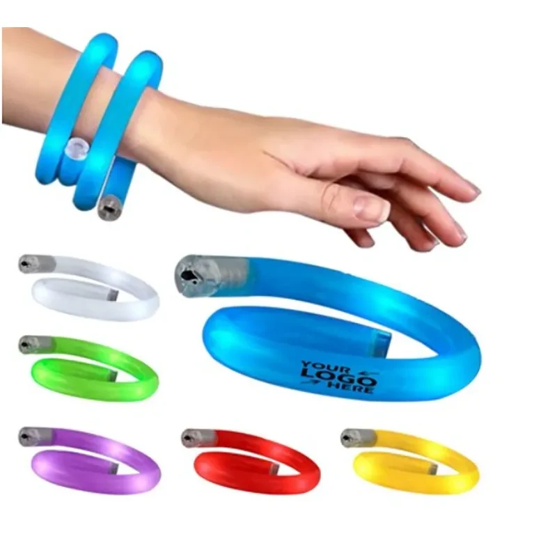 Flashing LED Coil Tube Bracelet 1