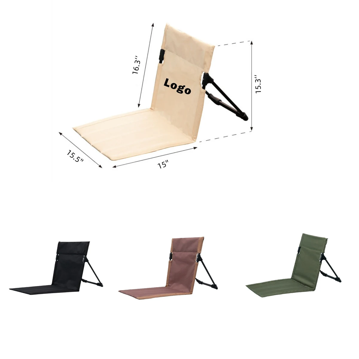 Folding Beach Mat For Sunbathing Compact Travel Chair 1