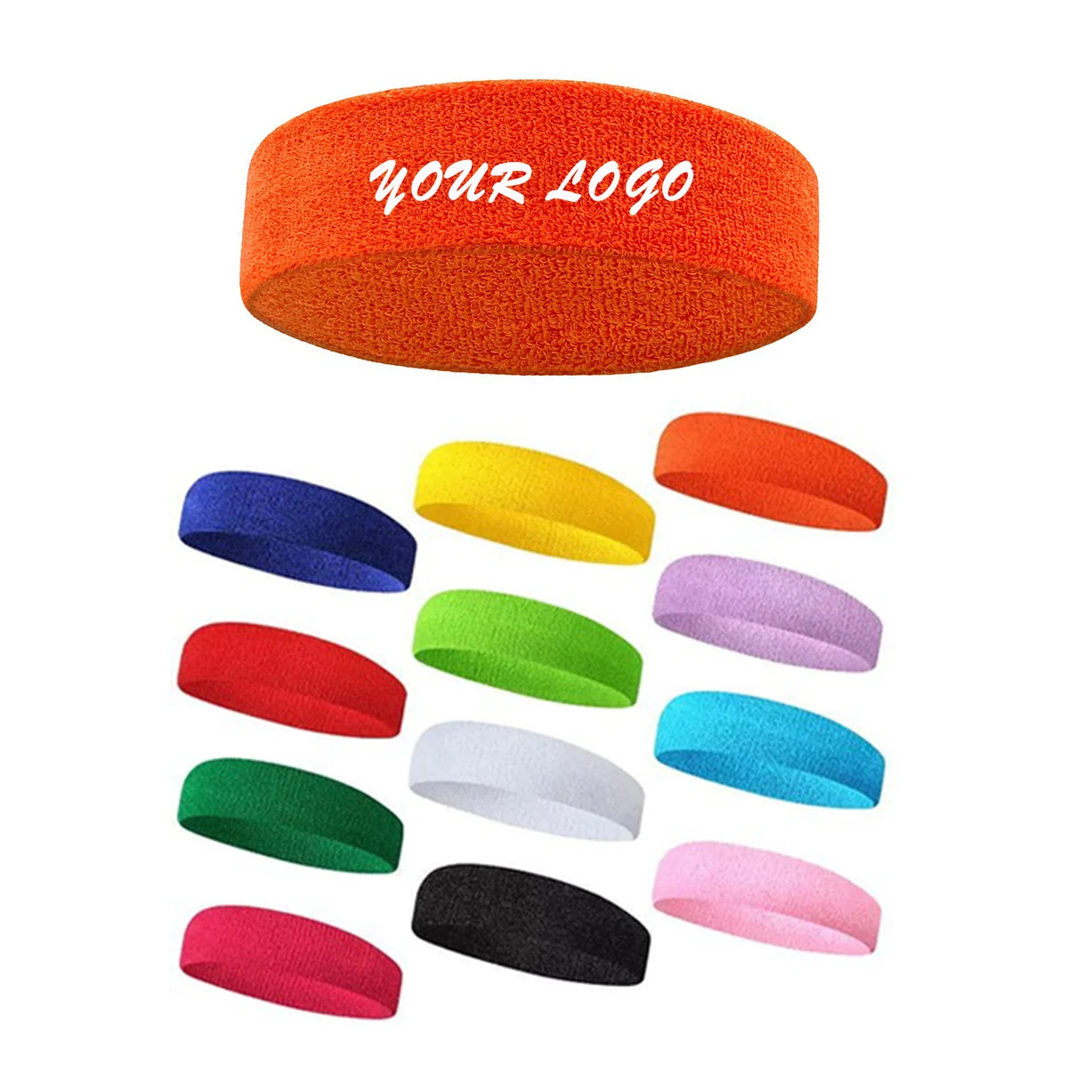 Stretch Cotton Headband Sports Yoga Terry Band 1