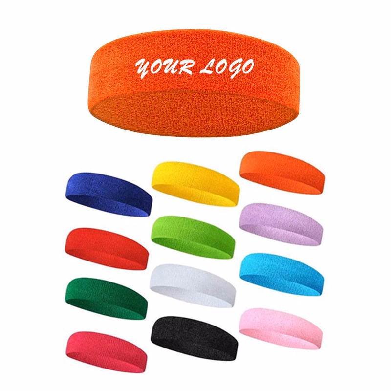 Stretch Cotton Headband Sports Yoga Terry Band