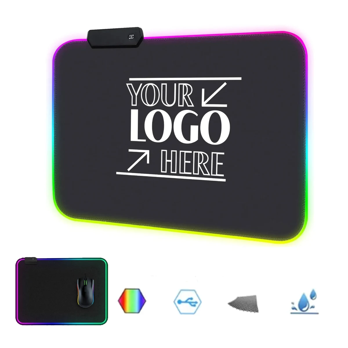 Soft LED RGB Gaming Mouse Pad with Non-Slip Rubber Base 1