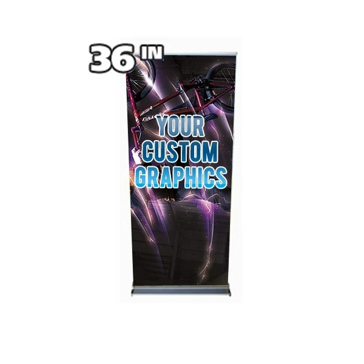 KingStep Retractable Banner 36inx90in Graphic 1
