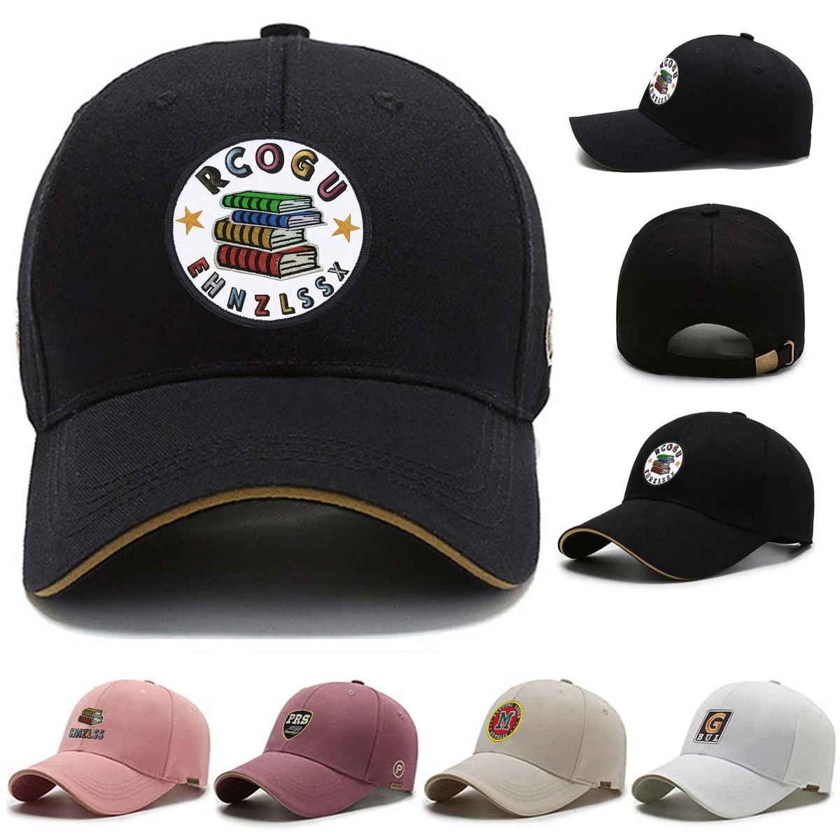Structured Baseball Cap with Sandwich Bill 1