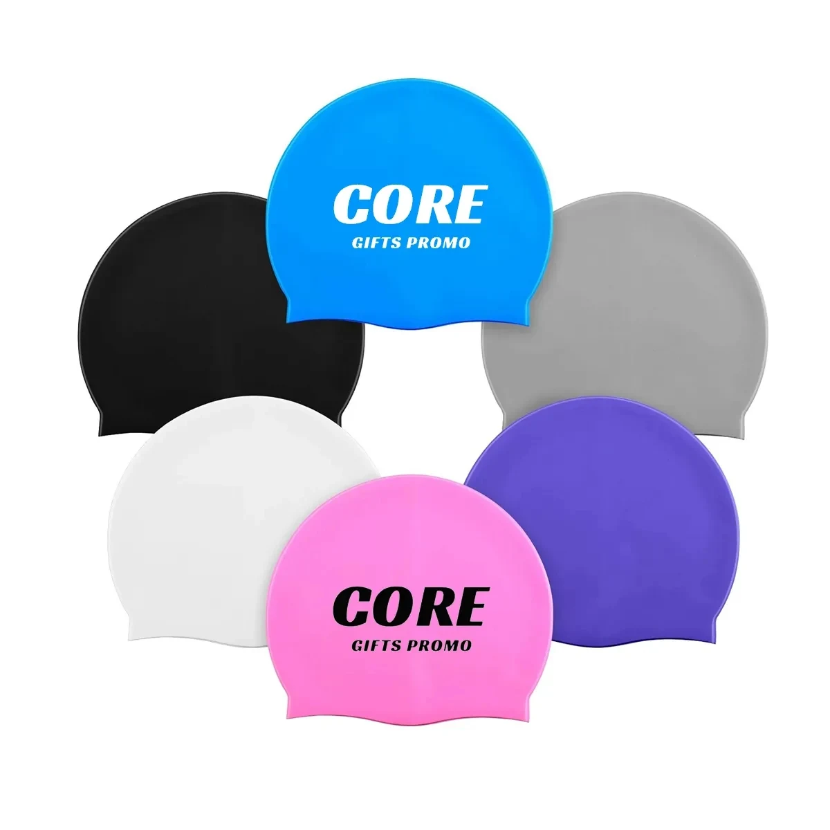 Silicone Unisex Swim Caps 1