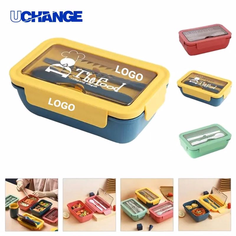 Single Bento Lunch Box Compact Food Container for Work & School Meals