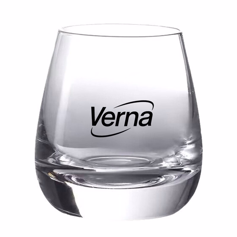 8.5 oz Clear Heavy Base Round Whiskey Glasses