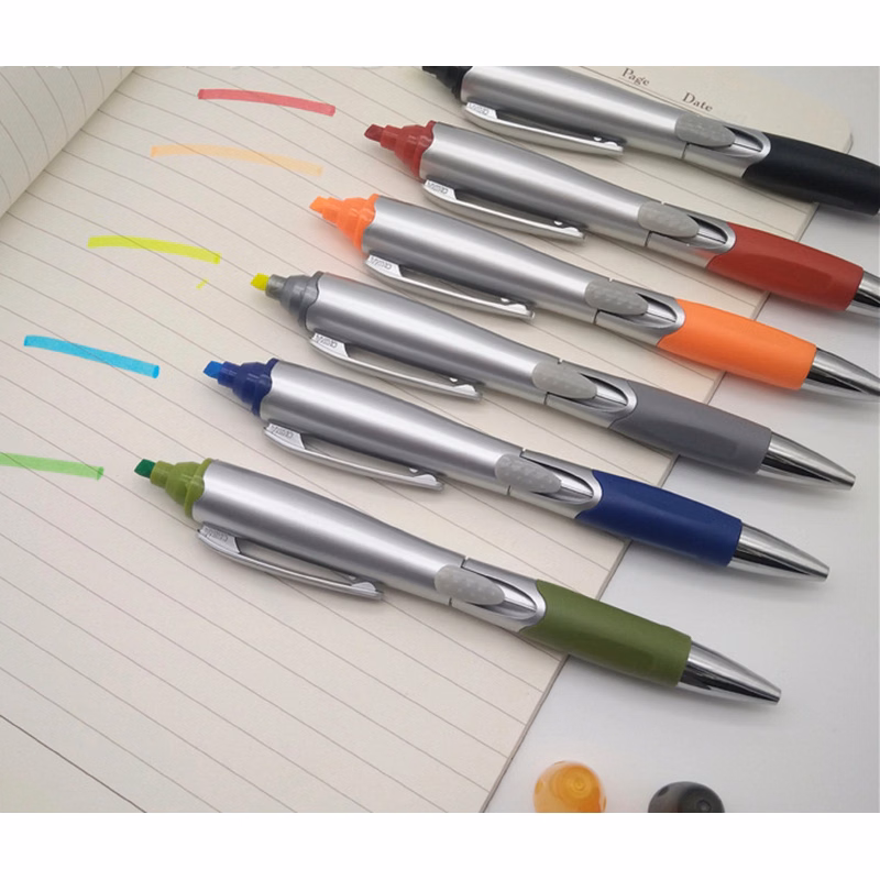Ballpoint Pen Highlighter Combo